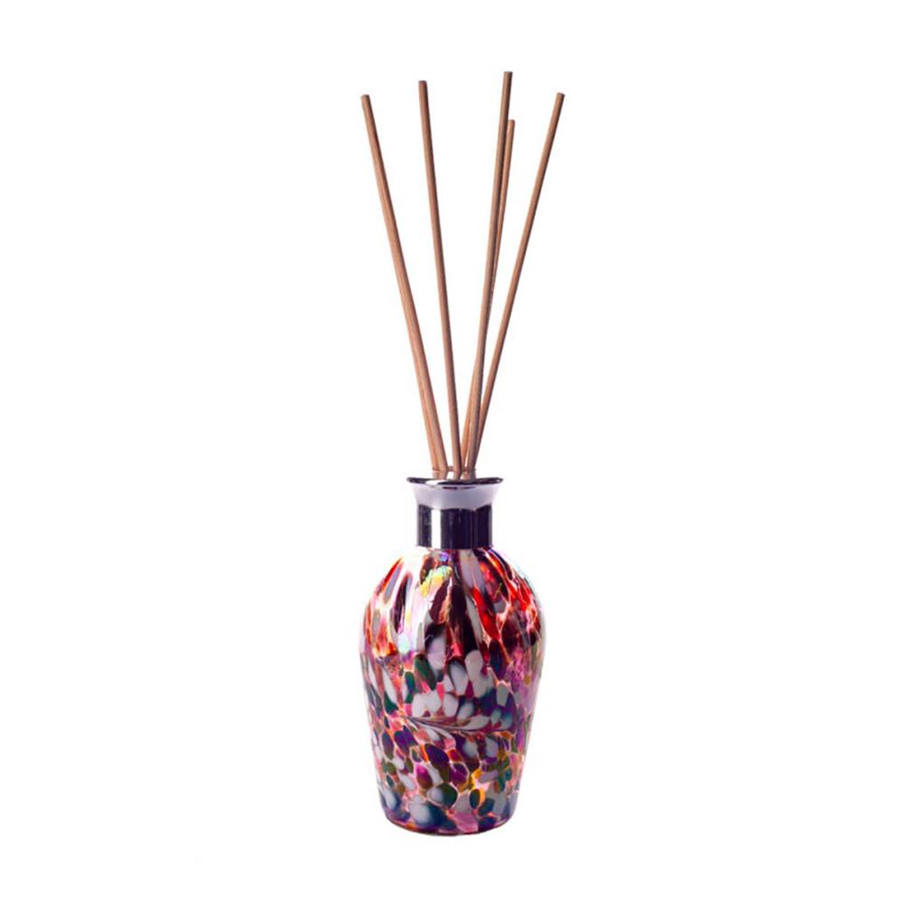 Amelia Art Glass Red, Black & White Iridescence Dome Reed Diffuser £15.74